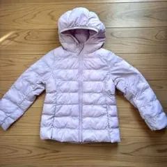 UNIQLO ユニクロ　フード付き中綿コート 120サイズ 薄いピンク