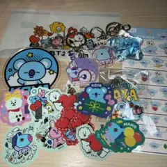 BT21 マスクケースステッカーキーホルダー セット売り