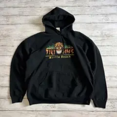Tiki Jim’s マートルビーチ パーカー XL 黒　ゆるダボメンズ古着