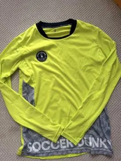 SOCCER JUNK 蛍光イエロー 長袖シャツ