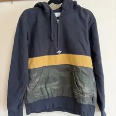 BILLABONG ジップアップパーカー ネイビー/イエロー/迷彩