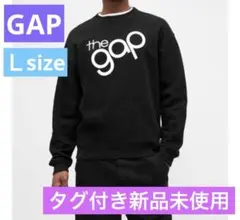 【タグ付き新品未使用】GAP ロゴスウェット黒　Ｌsize