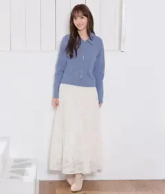 ハニーズ　レース フレアロングスカート Sサイズ