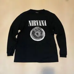 【極美品】NIRVANA ブラック ロングスリーブ Tシャツ L