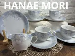 HANAE MORI モリハナエ カップ＆ソーサー 5客セット 胡蝶蘭 (A)