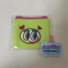 エンジェルブルー もこもこスクエアポーチ グリーン ガチャガチャ
