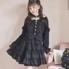 LIZLISA ティアラリボン ティアードワンピース