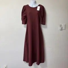 【新品】MOUSSY バックオープン パフショルダー ワンピ (1) マウジー