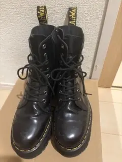 Dr. Martens 黒 レザー ハイカットブーツ8ホール