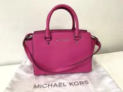 マイケルコース　SELMA セルマ　ハンドバッグ　ショルダーバッグ　ピンク