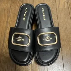 COACH 厚底サンダル 黒のサムネイル
