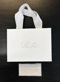 ReFa リファ ショップ袋 ショッパー 紙袋 新品クリームクロス付きのサムネイル