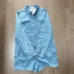 【新品】FOREVER21 デニムショートオールインワンのサムネイル