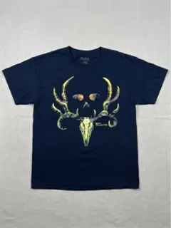 アメリカ古着半袖Tシャツ"BONE COLLECTOR"ブラック スカル ドクロ