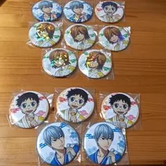 弱虫ペダル 極楽湯　コラボ　缶バッジ 小野田坂道　青八木一　黒田雪成