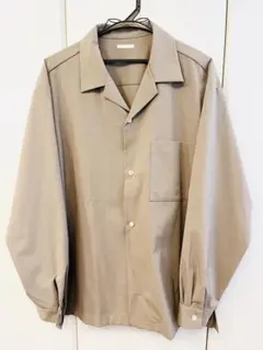 【GU】オープンカラーシャツベージュ