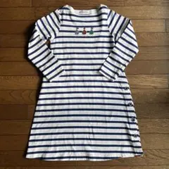 【美品】familiar 長袖ワンピース 140㎝