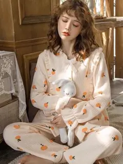 在庫一掃セール❗️授乳用パジャマ上下セット