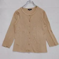 ロペクラシック レーストリムカーディガン(M) ベージュ ニットのサムネイル
