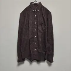 USA製 Steven Alan ボタンダウンシャツ チェック柄 ブラウンのサムネイル