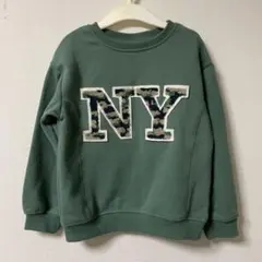 456.ANDY＆EVANボーイズトレーナー4才 110サイズ立体パイルLOGO