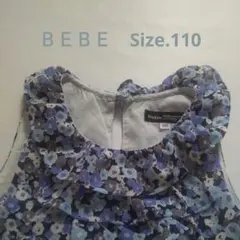 BEBE 花柄ノースリーブワンピース 110
