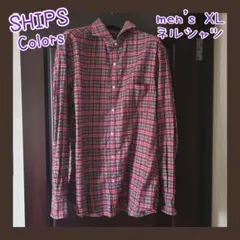 SHIPS Colors シップス　カラーズ　ネルシャツ チェック メンズ XLのサムネイル