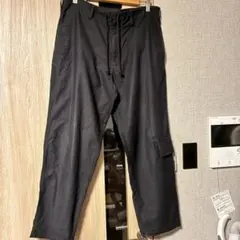 Yohji Yamamoto POUR HOMME コットン 紐パンツ ネイビーのサムネイル