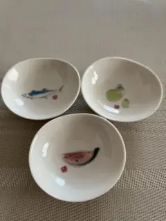 たち吉 豆皿 3枚セット 季節の絵柄 陶器のサムネイル