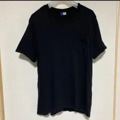 H&M Tシャツ ブラック 無地 ポケット付き 綿100% Ｌサイズ