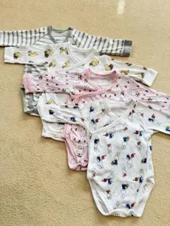 ユニクロ/ベビー/肌着/ロンパース/ミッフィー/プーさん/ボーダー/70