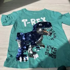 T-Rex スパンコール Tシャツ 100cm