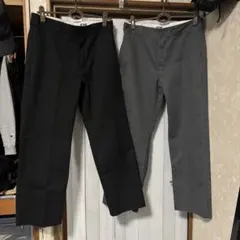 Dickies 874 32 ワークパンツ ブラック グレー セット