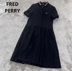 美品・完売品】FRED PERRY ドットワンピース ブラックFUDGE掲載 - メルカリ