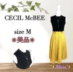 【極美品】CECIL McBEE セシルマクビー size Mスリーブレスワンピ