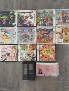ニンテンドー 3DSLL ピンク 本体＋ソフト23個 まとめ売り 人気ソフト多数