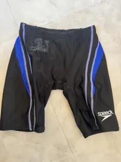 練習用に★体育に★speedo 水着 FINA認証 黒/青