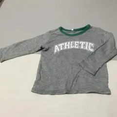 ATHLETICプリント 長袖カットソー グレー　サイズ95