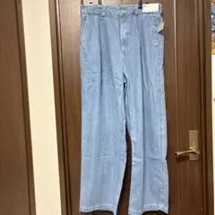 GU　スーパーバギー　デニムスラックス＋EC 丈長め　XL MEN タグ付き