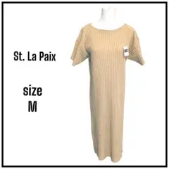 新品　半袖　ニット　ワンピース　秋コーデ　レディース　無地　大人　カジュアル