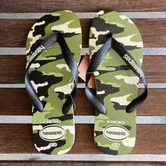 havaianas カモフラージュ ビーチサンダル US8