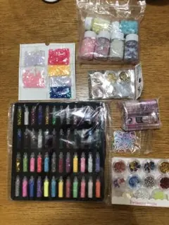 レジン用グリッター・ビーズセット