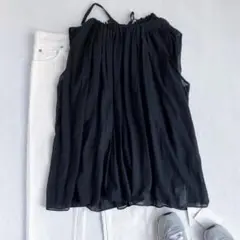 新品＊ジャーナルスタンダード シアーギャザーノースリーブブラウス ゆったりのサムネイル