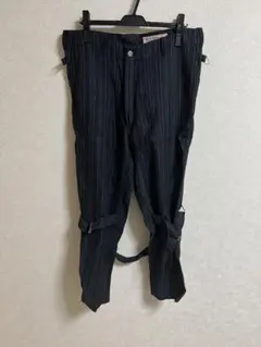 SUN/kakke ストライプボンテージパンツ