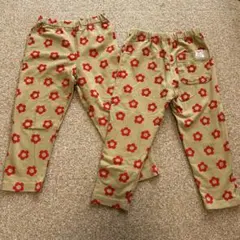 MARKEY'S 花柄パンツ 100cm 2枚セット　のびっと総柄パンツ
