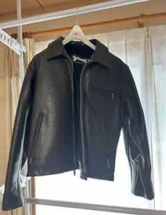 ショットschott襟付きシングルライダース642ブラック40黒 ショットschott襟付きシングルライダース642ブラック40黒