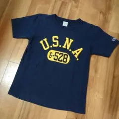 チャンピオン T シャツ ネイビー Champion プリント レディース Mのサムネイル