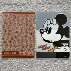 A4クリアファイル 2点セット／チップとデール・ミッキーマウス