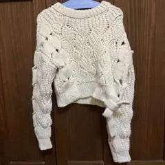 ZARA   ケーブルニットセーター  タイ ZARA - ZARA ケーブルニットセーター タイの通販 by はる's shop｜ザラ