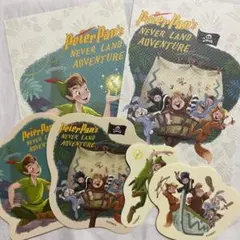 ファンタジースプリングス ピーターパン ポストカード シール ステッカー